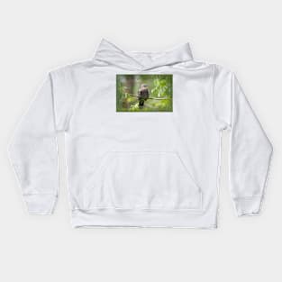Daydreaming White-winged Dove Kids Hoodie